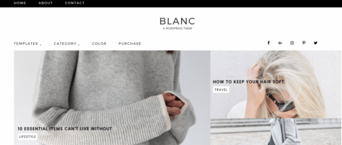 Blanc Theme