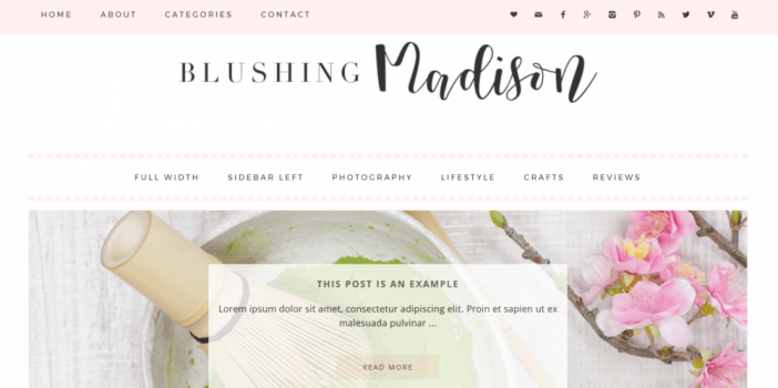 Blushing Madison Theme