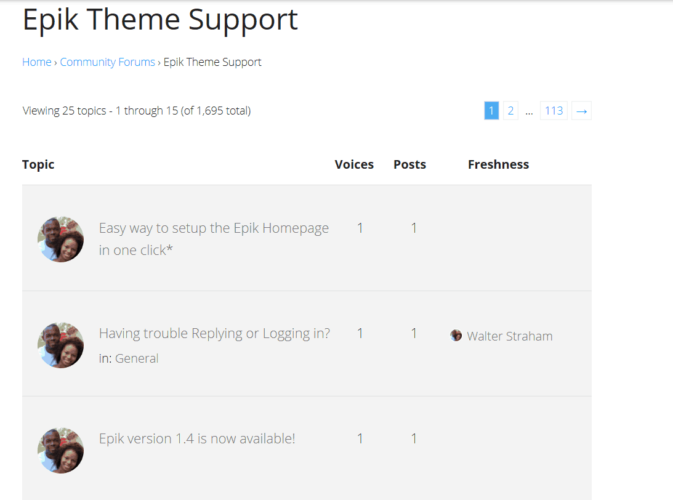 Epik Theme Support