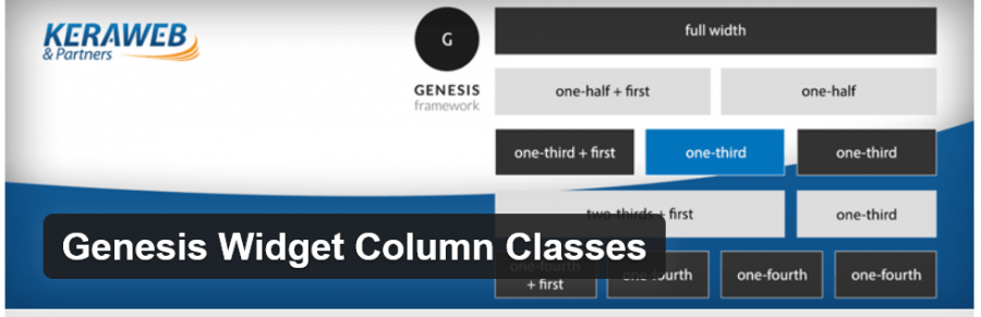 Genesis Widget Column Classes