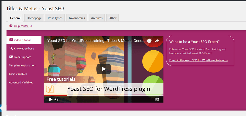 Yoast SEO Help