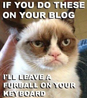 grumpy mad at blogging